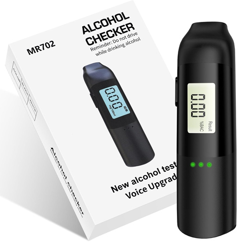 Алкотестер бесконтактный 0-0.2‰, 200мАч, карманный драгер MR702