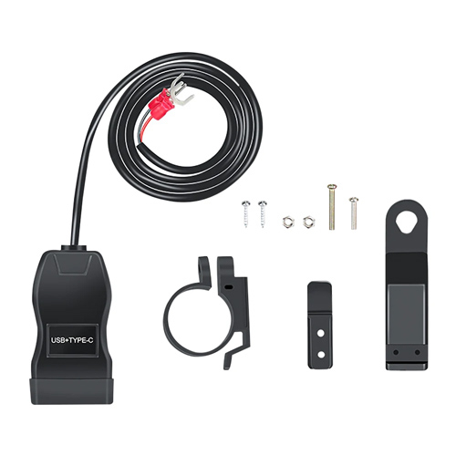 Зарядное устройство USB Type-C 50Вт SAE IP66, на руль мотоцикла
