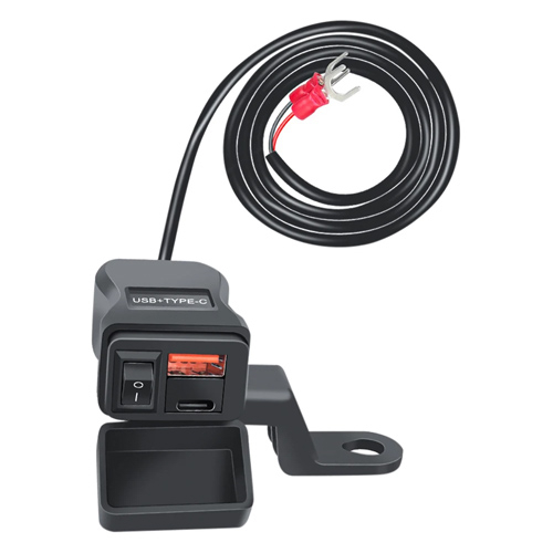 Зарядное устройство USB Type-C 50Вт SAE IP66, на руль мотоцикла