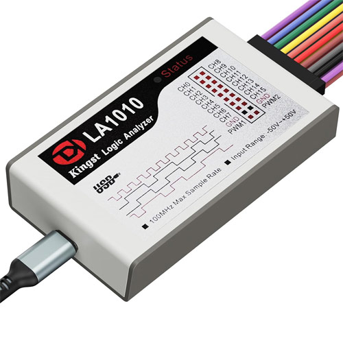 USB Логический анализатор 100МГц 16-кан Type-C, Kingst LA1010
