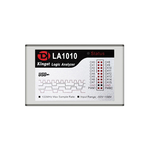 USB Логический анализатор 100МГц 16-кан Type-C, Kingst LA1010