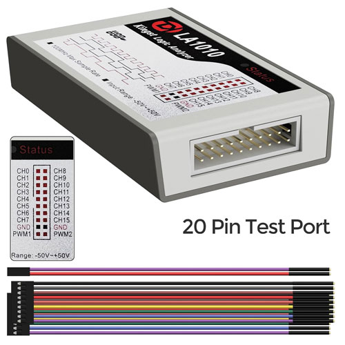 USB Логический анализатор 100МГц 16-кан Type-C, Kingst LA1010