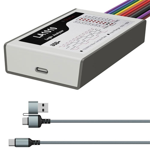 USB Логический анализатор 100МГц 16-кан Type-C, Kingst LA1010