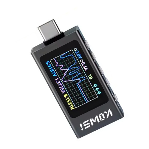 USB тестер тока напряжения мощности 4-30В 12А QC PD PPS, Type-C, KWS-X1