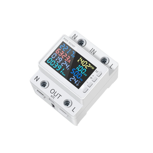 Wi-Fi счетчик электроэнергии однофазный 220В 63А DIN, защиты, KWS-302WF