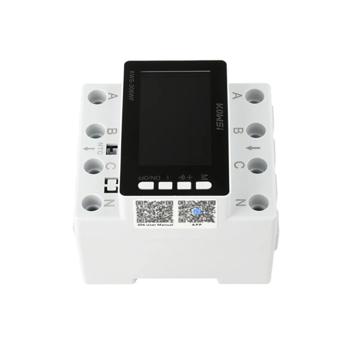 Wi-Fi счетчик электроэнергии трёхфазный 220В 80А DIN, защиты, KWS-306WF