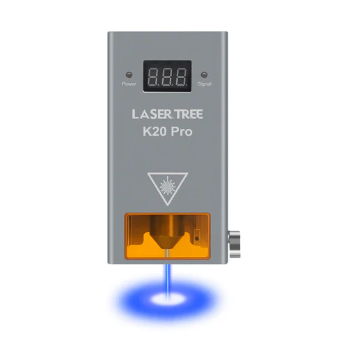 Мощный лазер с подачей воздуха для резки гравировки 20Вт 450нм Laser Tree K20 Pro