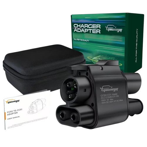 Адаптер CCS2 на CCS1 Type2 AC+DC, 350А 350кВт 1000В, GUWIEYG