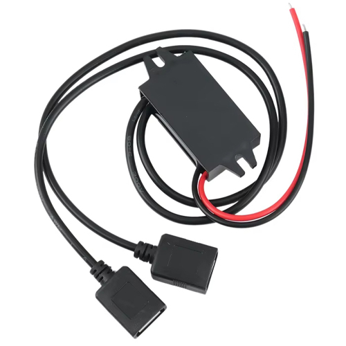 Преобразователь напряжения 12В-5В 3А 2xUSB, скрытая проводка авто