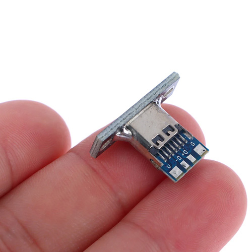 Разъем USB Type-C 3.1 4pin, мама, монтажный, для зарядки и питания