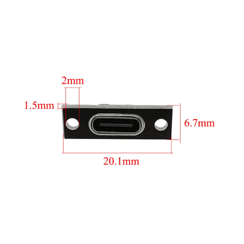Разъем USB Type-C 3.1 4pin, мама, монтажный, для зарядки и питания