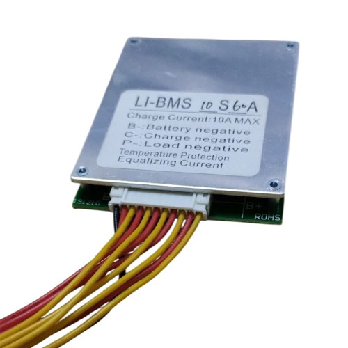 BMS контроллер 10S 60А плата заряда защиты 10х Li-ion 36В с балансиром