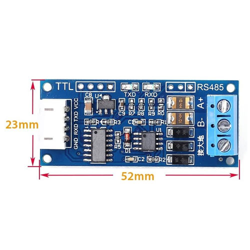 Переходник TTL – RS485, преобразователь интерфейса UART, XY-485