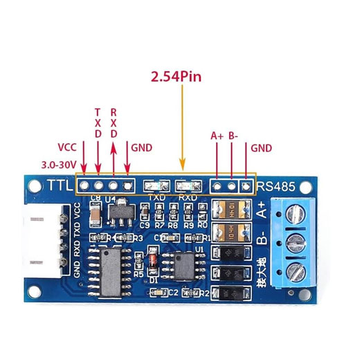 Переходник TTL – RS485, преобразователь интерфейса UART, XY-485