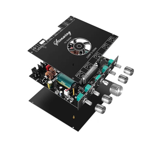 Аудио усилитель мощности звука HiFi 2.1 2x220Вт+350Вт Bluetooth 5.1 TD5165A, YS-S350H