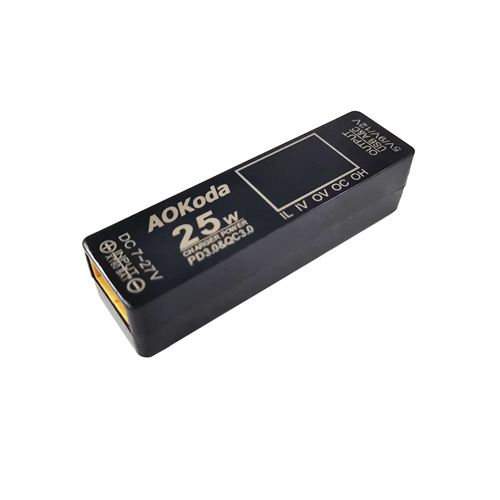 Преобразователь питания AOKoda XT60 на USB-A Type-C PD/QC3.0 25Вт, LiPo 2-6S