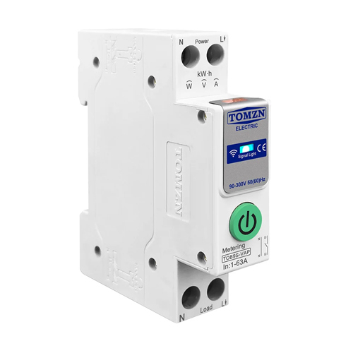 Реле контроля напряжения и тока с Wi-Fi, 220В, 1-63А, DIN, TOMZN TOB9S-VAP
