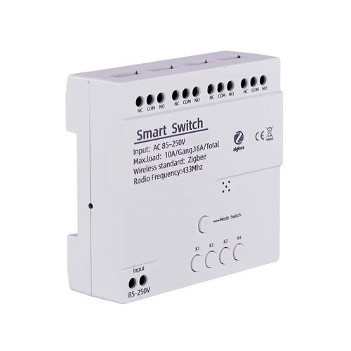 Zigbee RF модуль реле 4 канала выключатель для умного дома 220В 10/16А