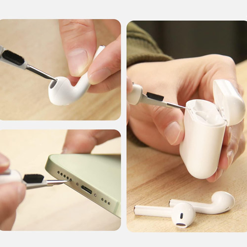 Инструмент для чистки наушников и гаджетов 3в1, ручка для очистки AirPods