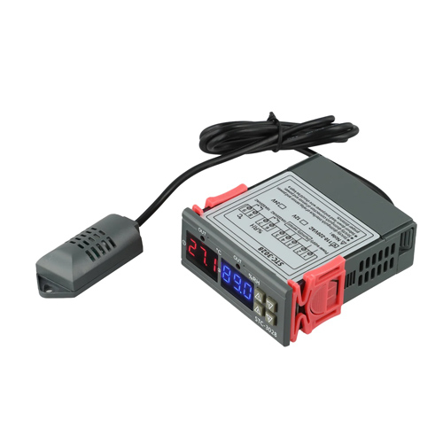 Регулятор температуры и влажности цифровой 2 реле -20~80С 220В 10А STC-3028