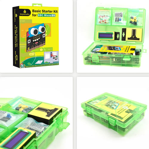 BBC Micro:bit Starter Kit стартовый набор в кейсе Keyestudio KS-4004, с платой разработки