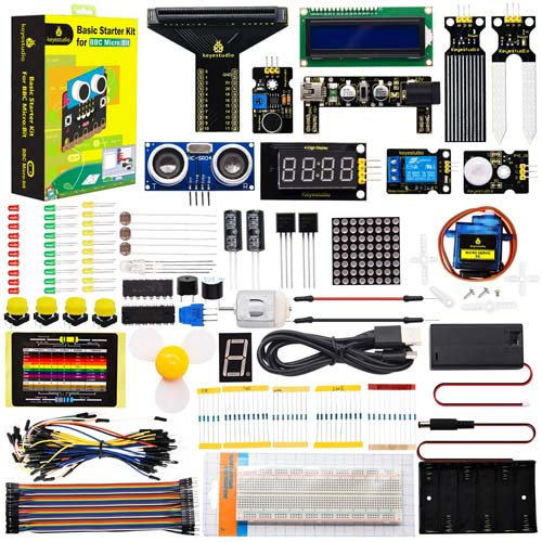 BBC Micro:bit Starter Kit стартовый набор в кейсе Keyestudio KS-4004, с платой разработки
