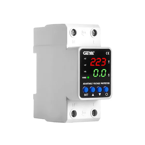 Реле контроля напряжения и тока с ЖК, 220В, 63А, 2DIN, GEYA GPS6-VA5 2P