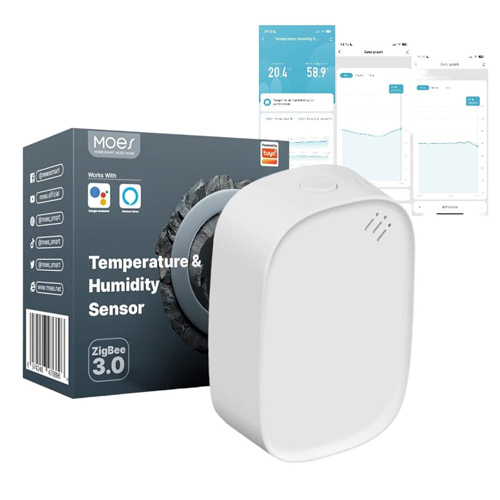 Датчик температуры и влажности для умного дома Zigbee, ZSS-S01-TH-C-MS