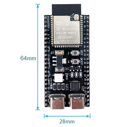 ESP32-S3 N16R8 44pin DevKitC-1 Wi-Fi Bluetooth с IPEX, плата разработчика