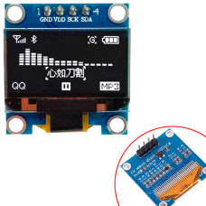 OLED дисплей графический SSD1306 I2C 4p 0.96" 128x64 Arduino, белый