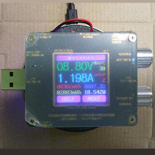 Беспроводное зарядное устройство Qi, 5-9В 1.2А 10Вт QC3.0, W02 тканевое