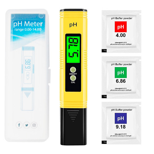 PH-метр для измерения кислотности 0.00-14pH, портативный, калибровка