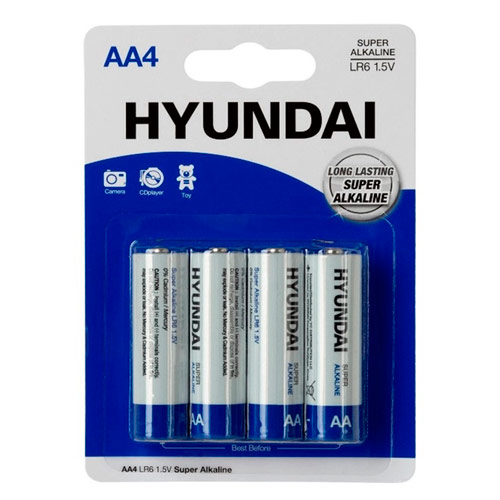 Батарейка AA LR6 Hyundai щелочная 1.5В